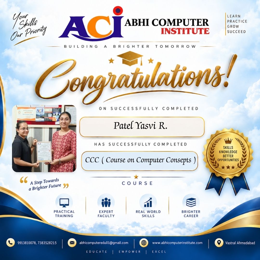 Patel Yasvi R. certificate