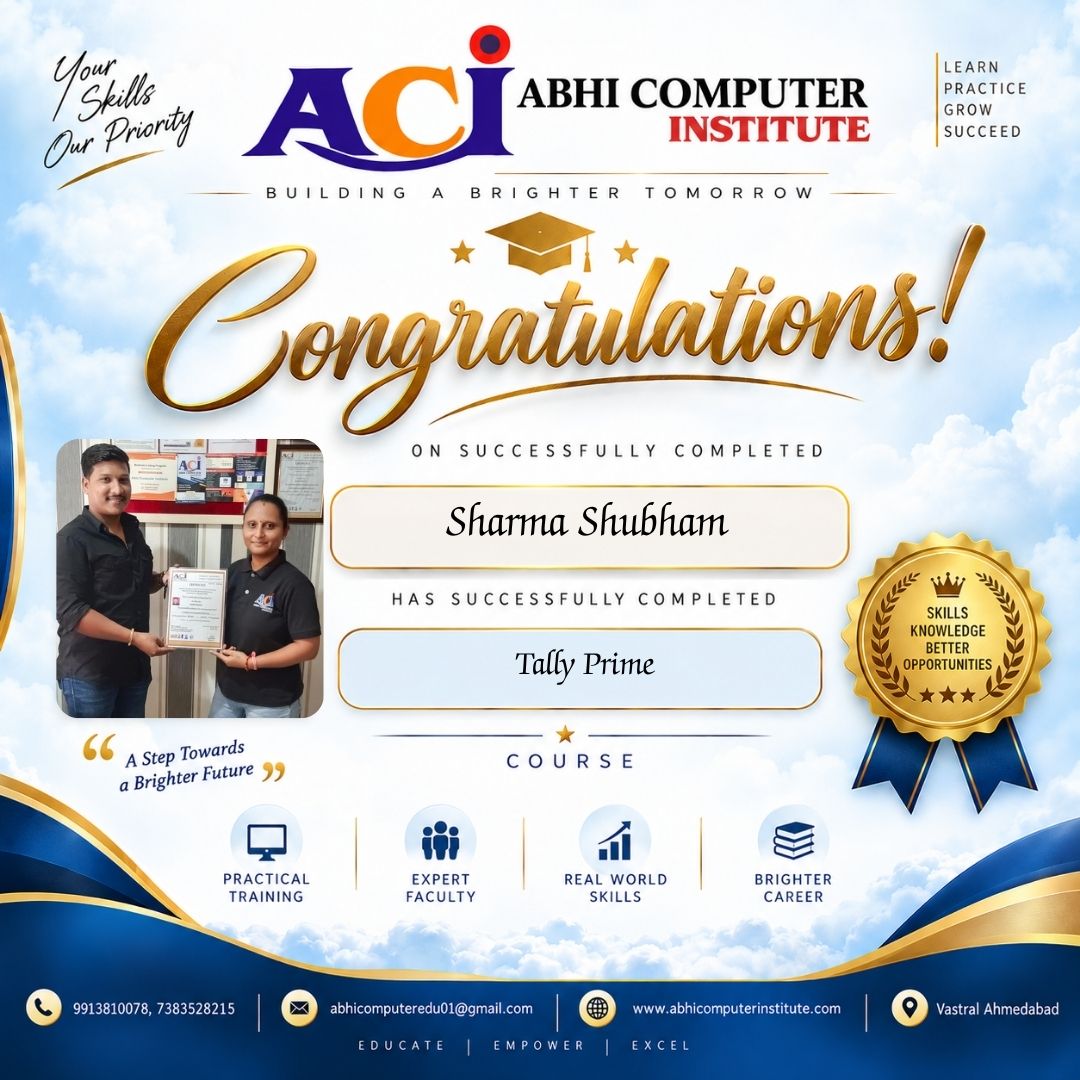 Sharma Shubham certificate