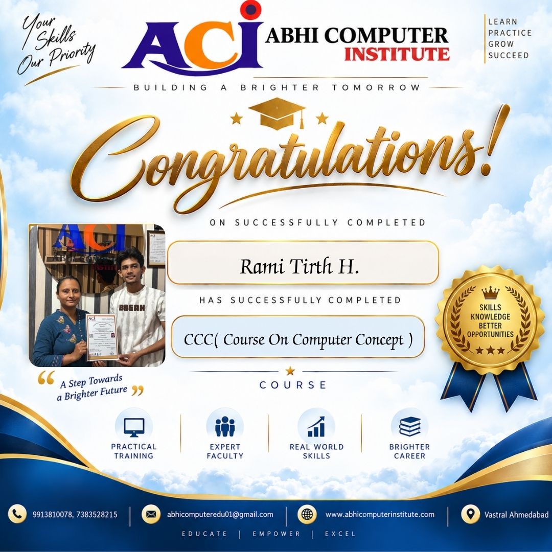 Rami Tirth H. certificate