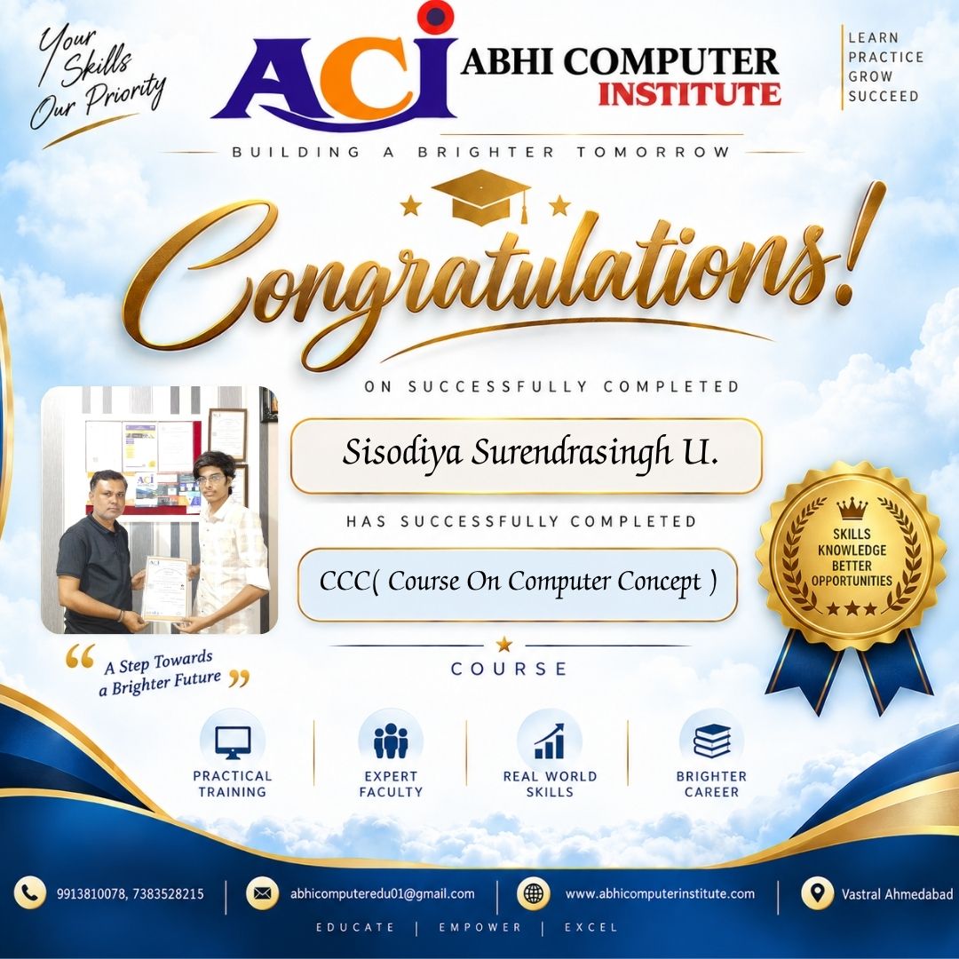 Sisodiya Surendrasingh U. certificate