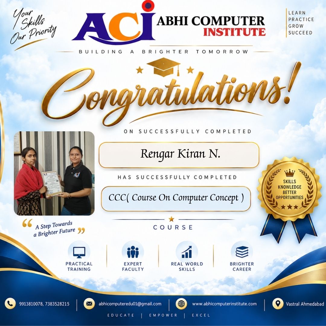 Rengar Kiran N. certificate
