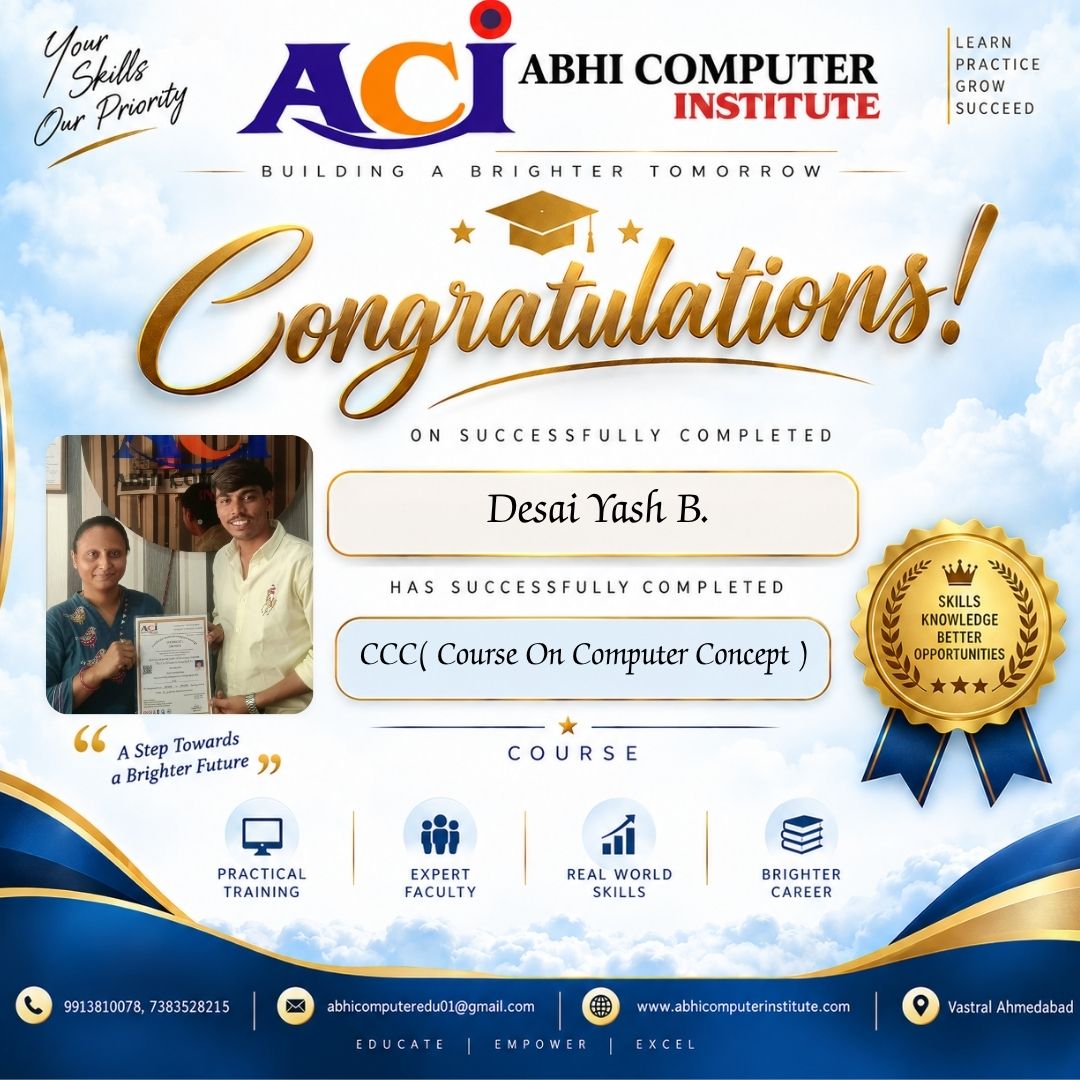 Desai Yash B. certificate