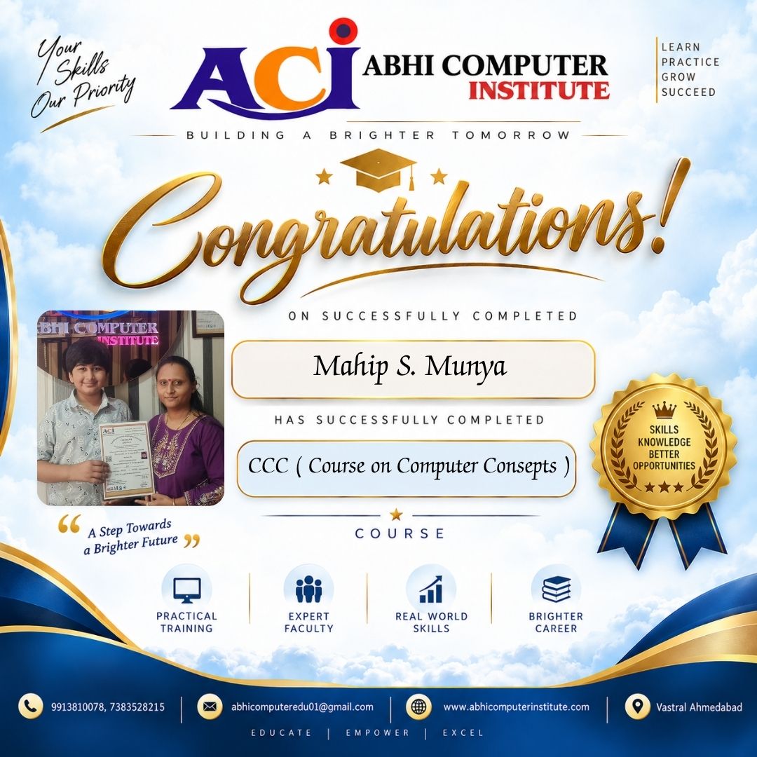 Mahip S. Munya certificate